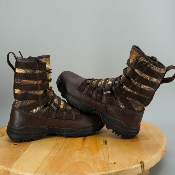 Mens 4.5 / Womens 6 - Nike SFB Gen 2 8" Gore-Tex Camo Brown Leather Lace Up Boot - Picture 5 of 8